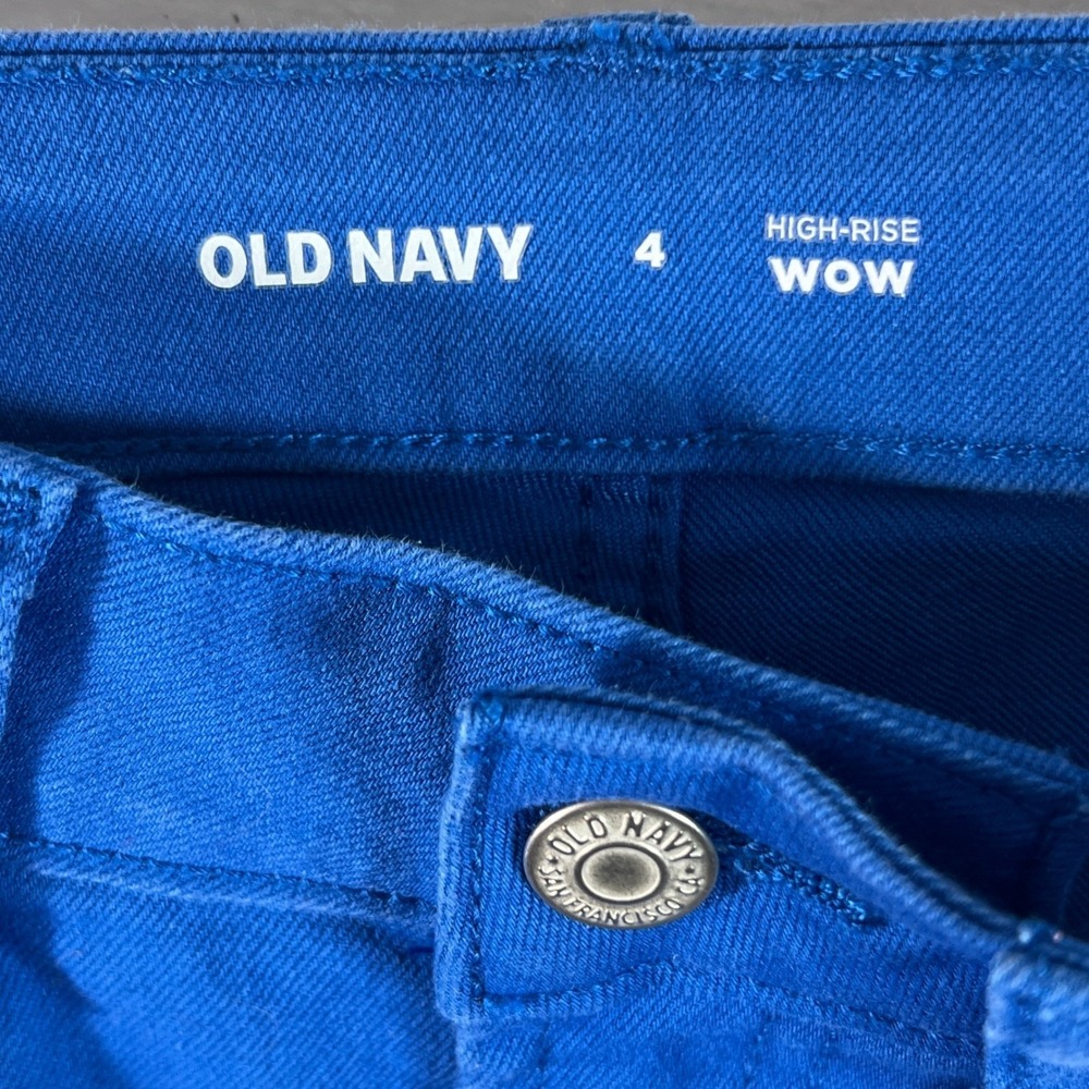 Old Navy Wow High Rise OG Shorts Sapphire Sky Blue 846823-02 Womens siz 4 - Picture 4 of 9